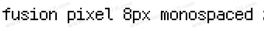 fusion pixel 8px monospaced zh hans字体转换